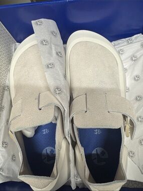 UGG Men's Suede Slip-On Loafers in Light Beige and Navy